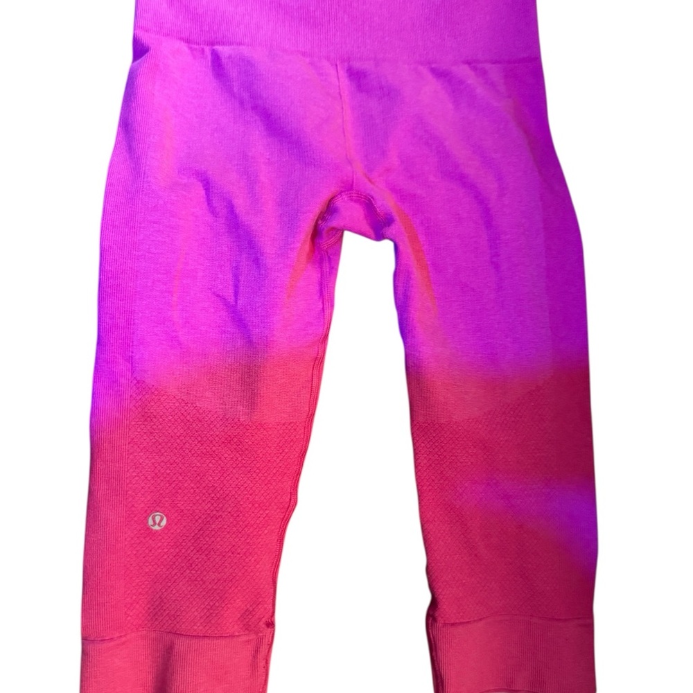 lululemon athletica  Pink cropped Leggings size 8